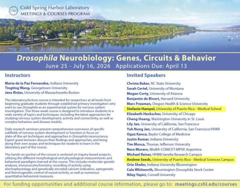  Cold Spring Harbor Laboratory summer course on Drosophila Neurobiology!