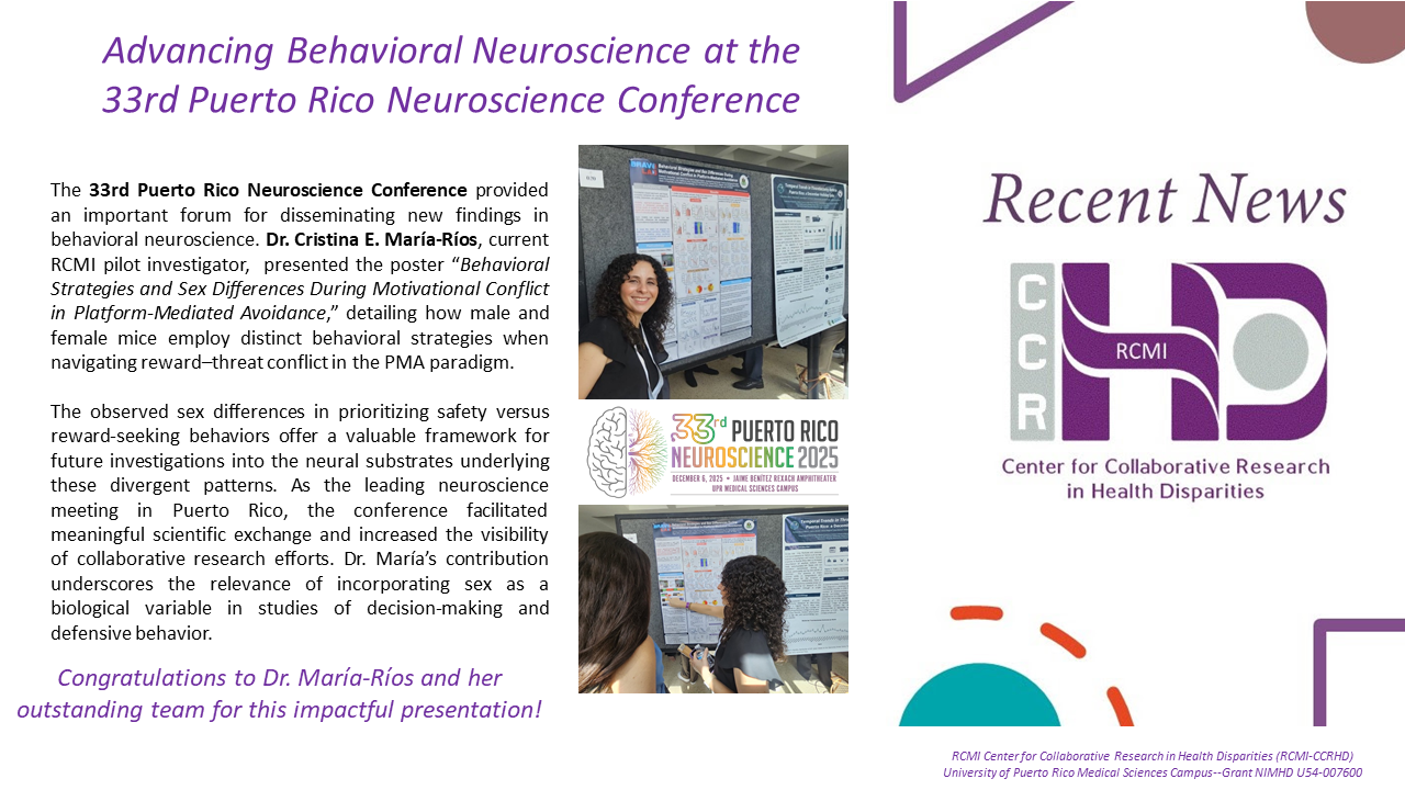 Advancing Behavioral Neuroscience at the 33rd Puerto Rico Neuroscience Conference