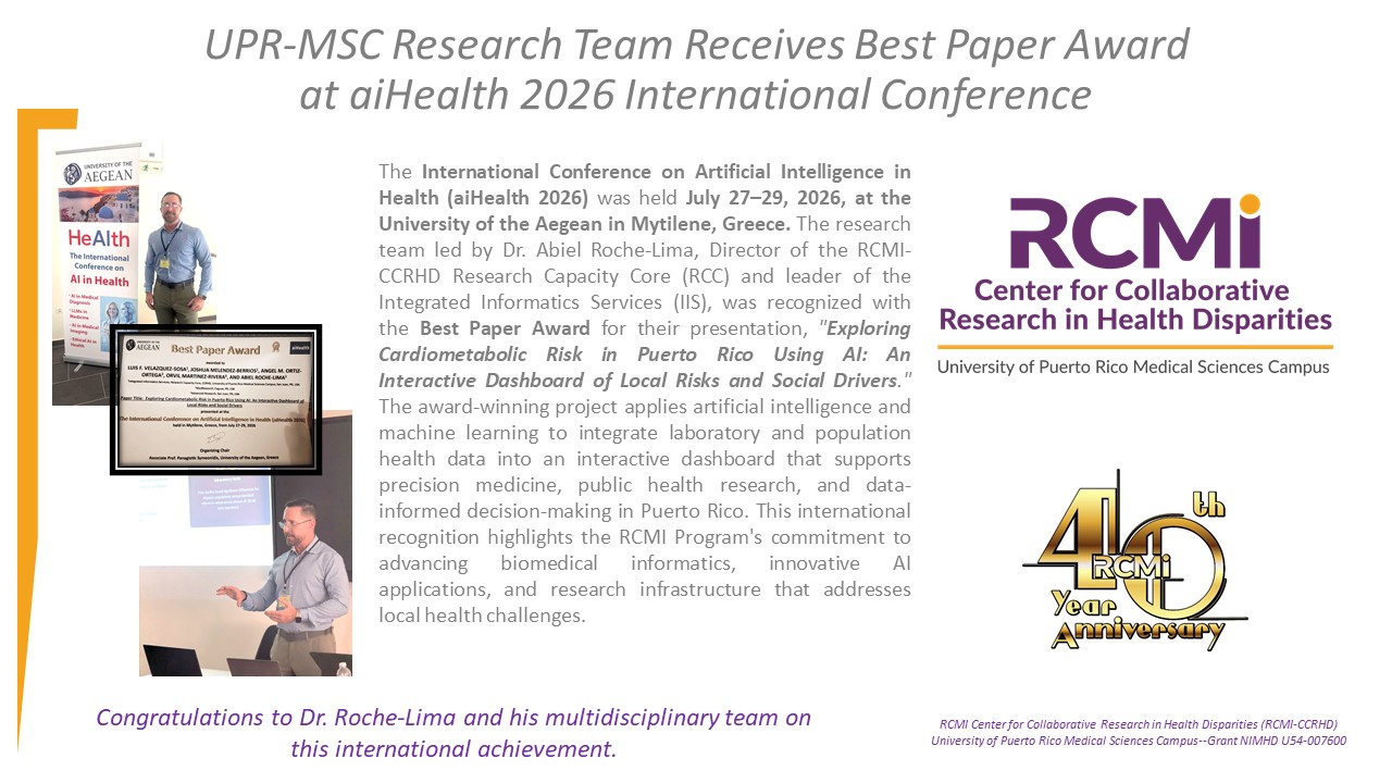 IUPR-MSC Research Team Receives Best Paper Award at aiHealth 2026 International Conference